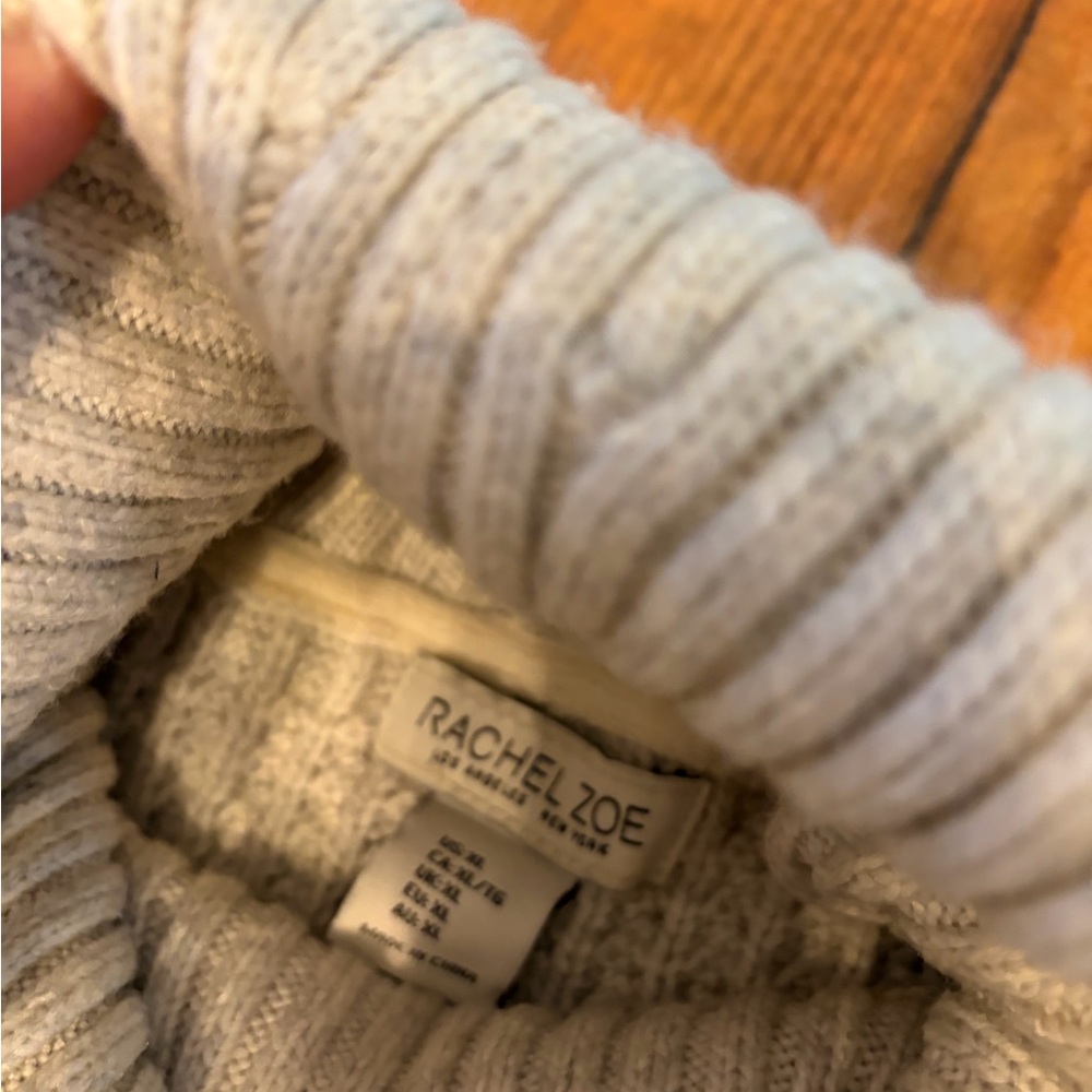 Rachel Zoe Ivory Knit‎ Long Sleeve Dress - Picture 5 of 9